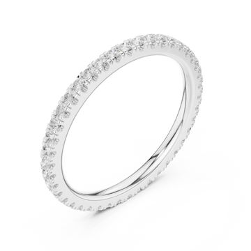  White Gold Enchanted Halo Eternity Ring Right View