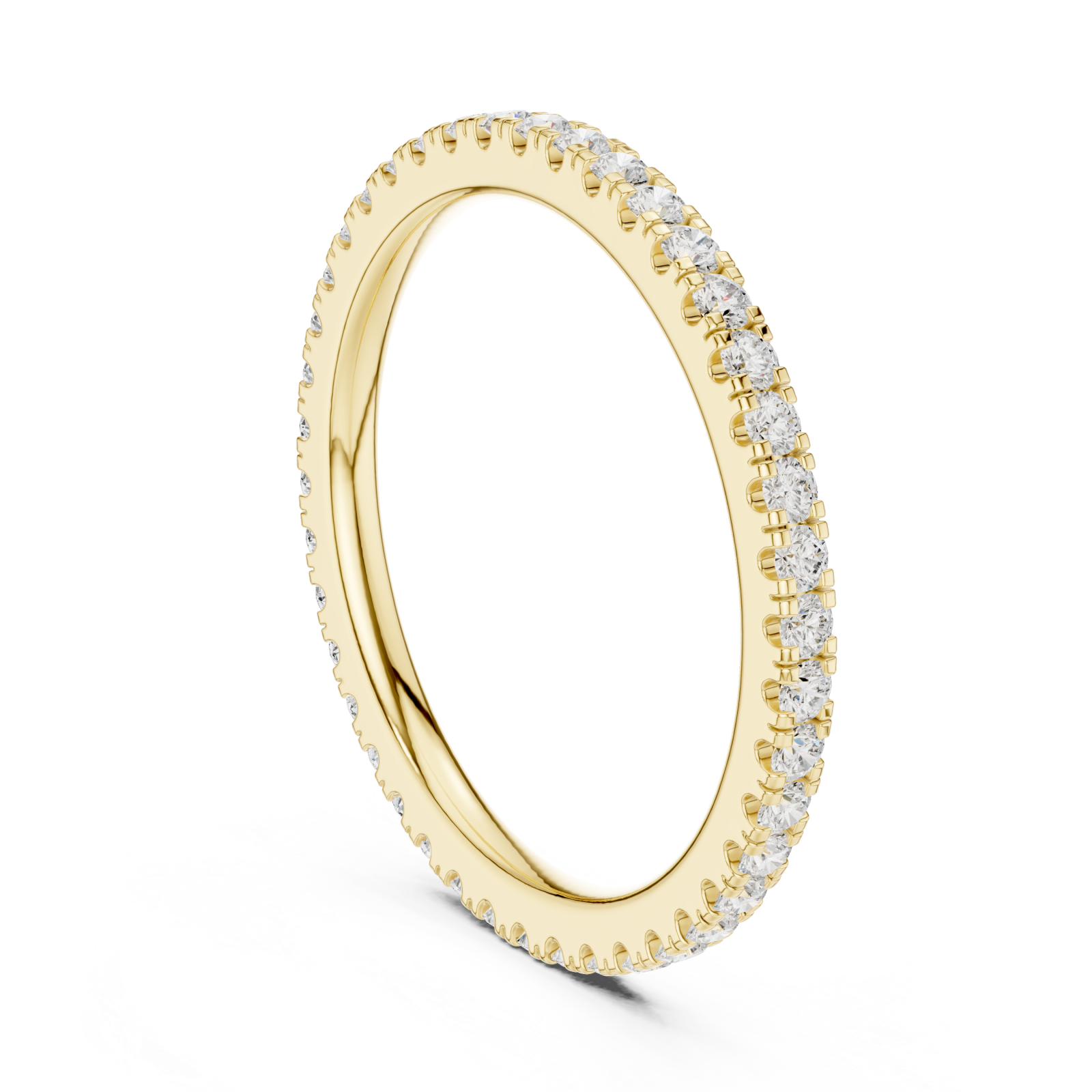  Gold Enchanted Halo Eternity Ring Left View