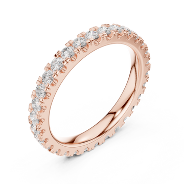  Rose Gold Luminous Classic Round Brilliant Ring Right View