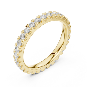 Gold Luminous Classic Round Brilliant Ring Right View