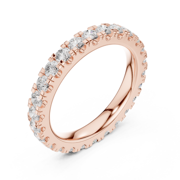  Rose Gold Luminous Promise Comfort Band Ring Right View