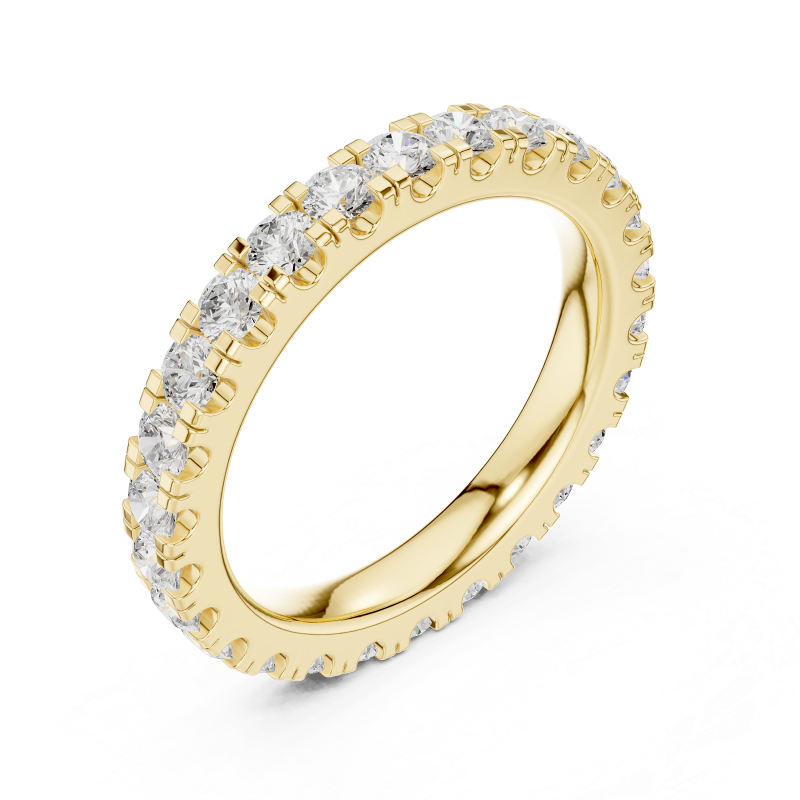 Gold Luminous Promise Comfort Band Ring Right View