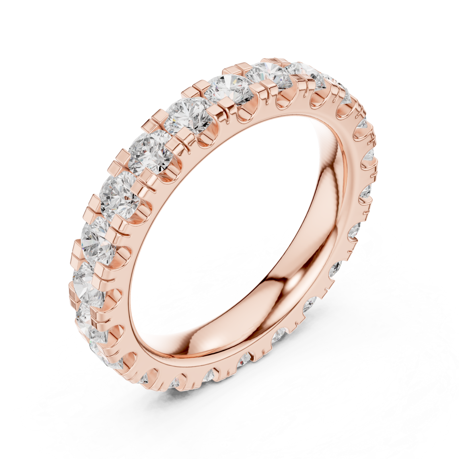  Rose Gold Pure Grace Pavé Ring Right View