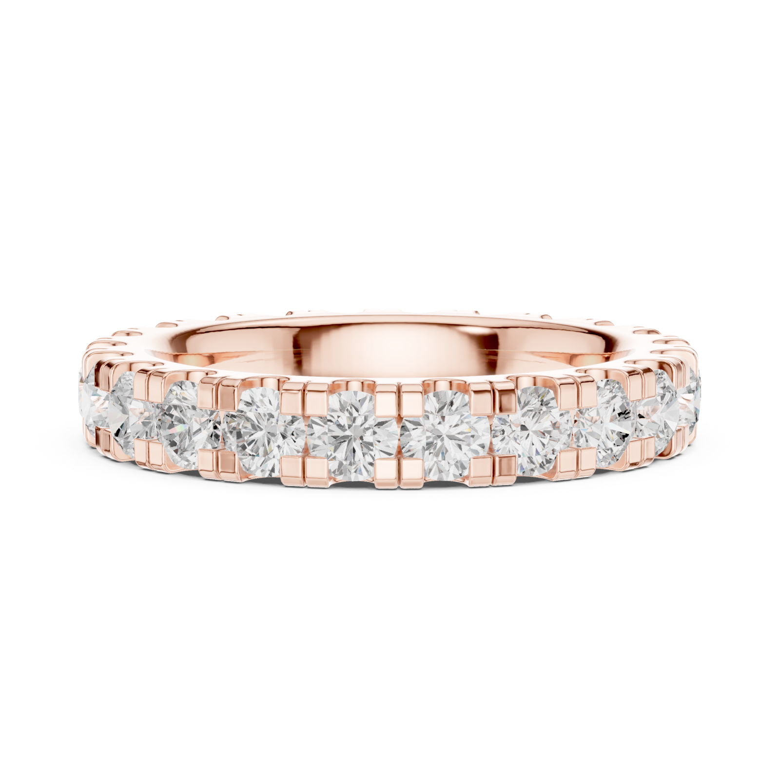  Rose Gold Pure Grace Pavé Ring Side View
