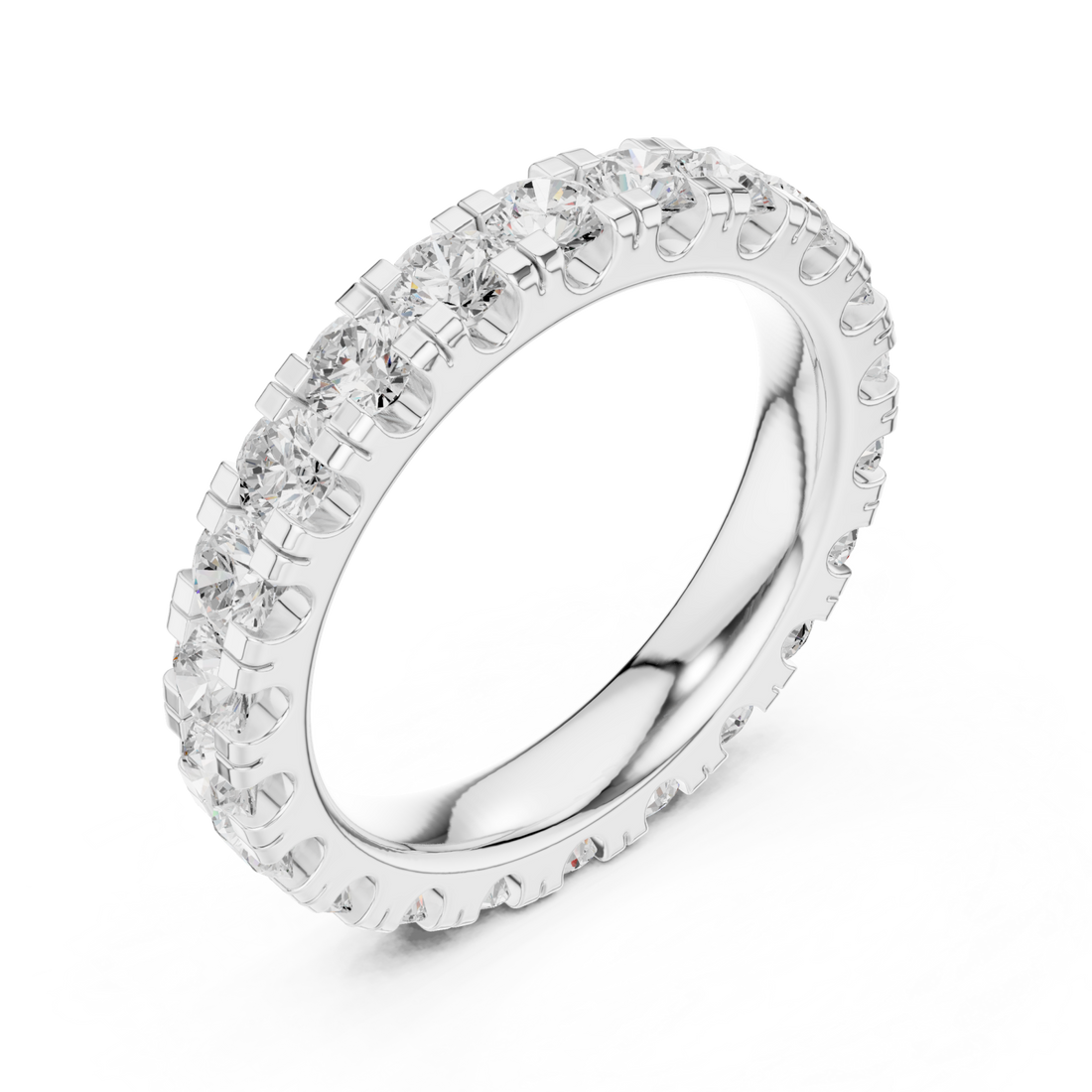  White Gold Pure Grace Pavé Ring Right View