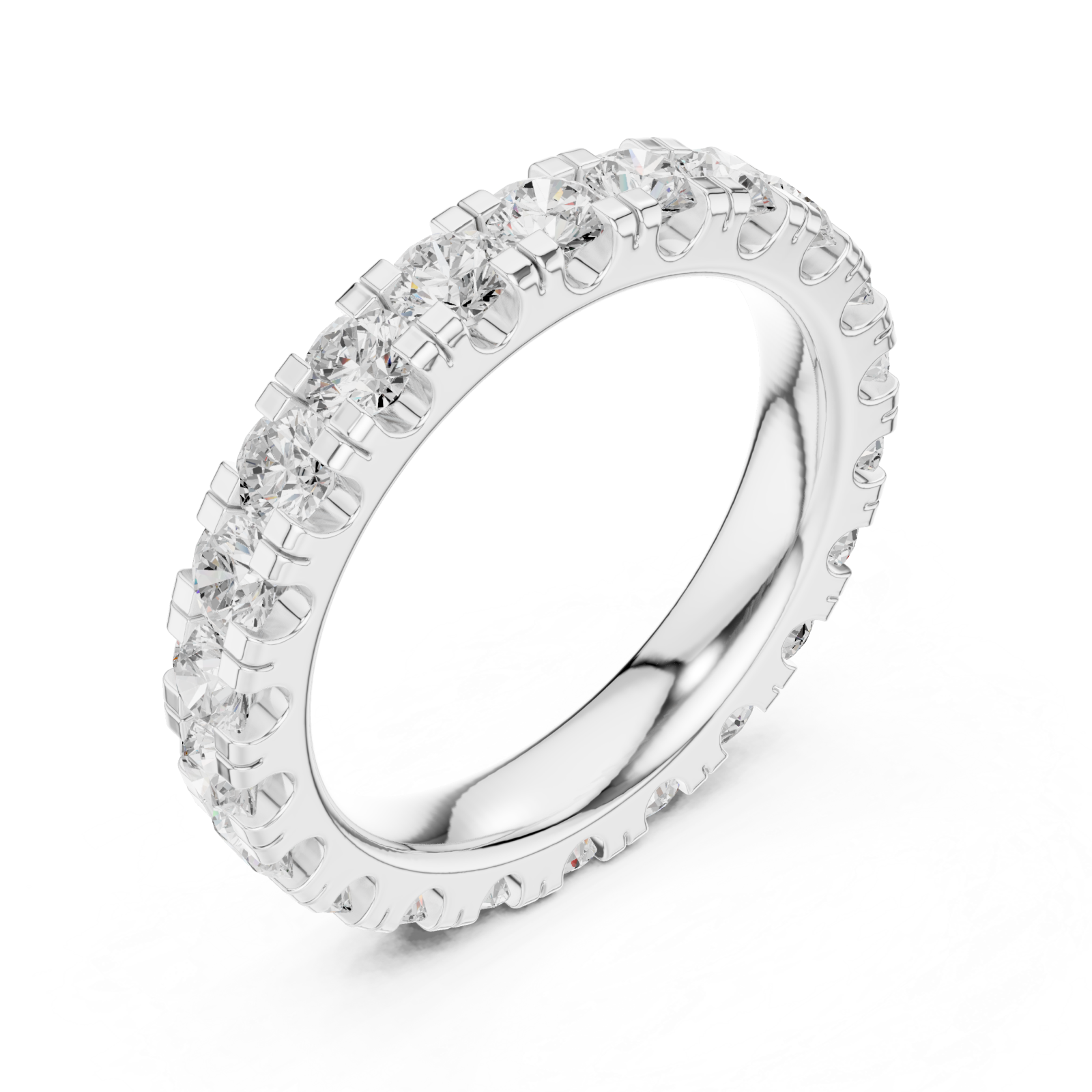  White Gold Pure Grace Pavé Ring Right View