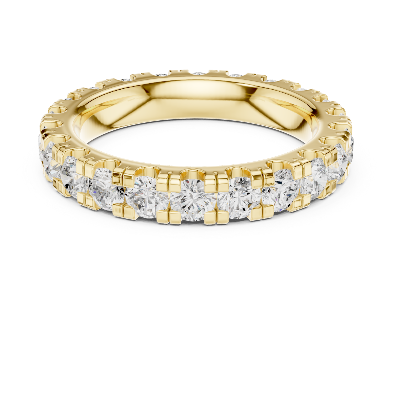  Gold Pure Grace Pavé Ring Front View