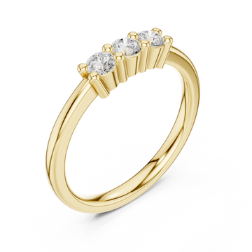 Gold Celestial Glow Promise Band Right View
