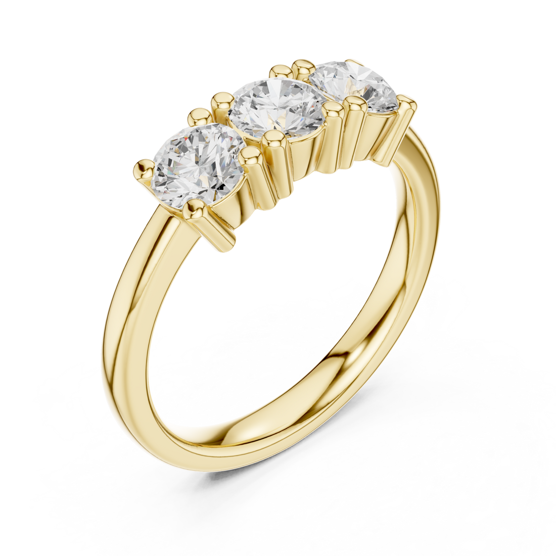 Gold Infinite Glow Serenity Band Stacking Ring Right View