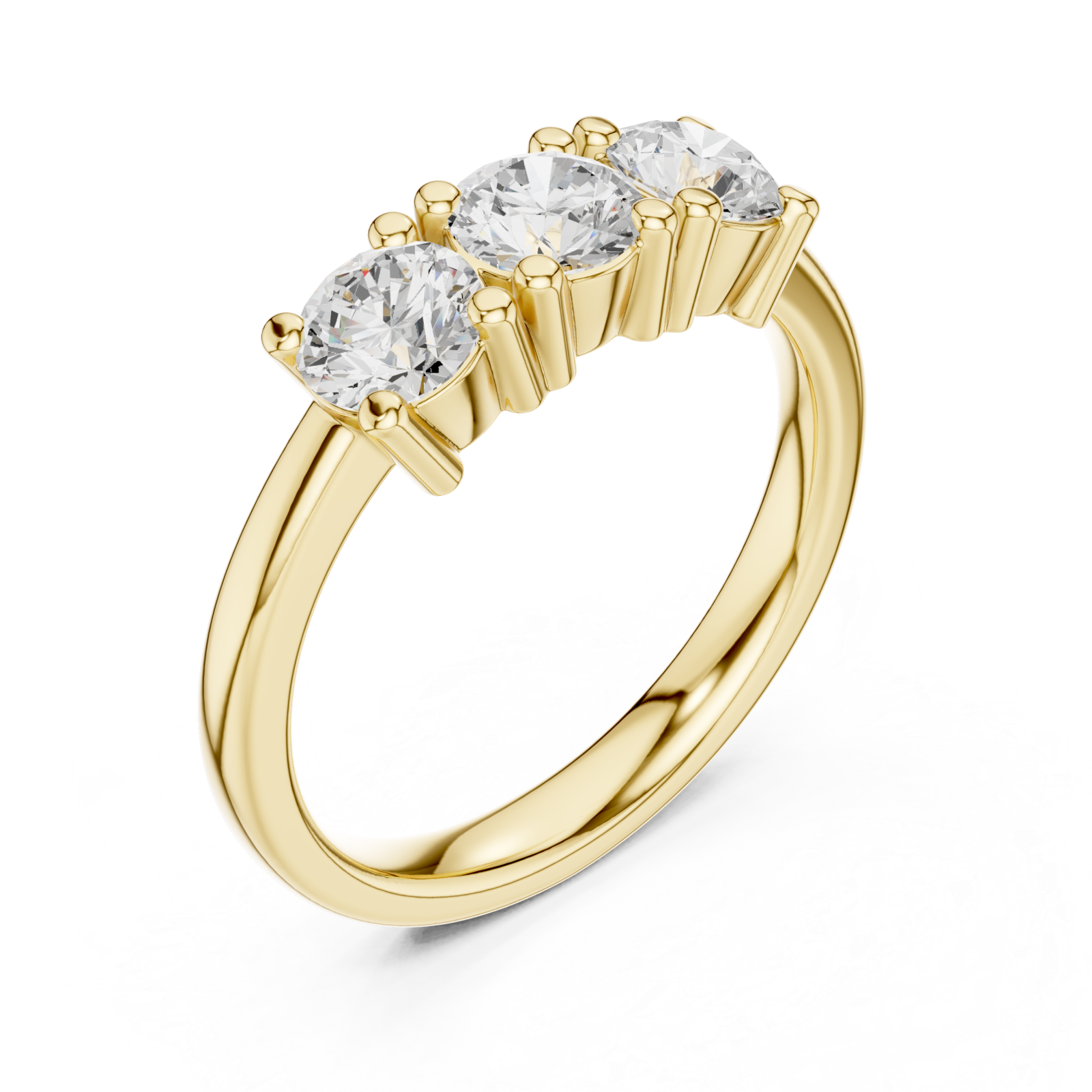 Gold Infinite Glow Serenity Band Stacking Ring Right View