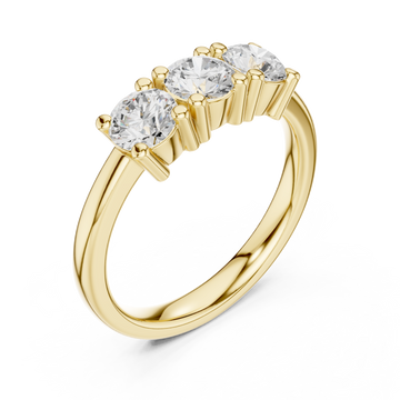 Gold Infinite Glow Serenity Band Stacking Ring Right View
