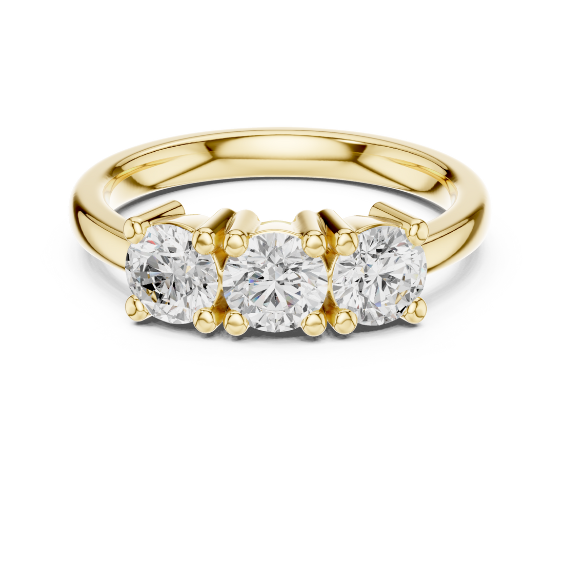 Gold Infinite Glow Serenity Band Stacking Ring Right View