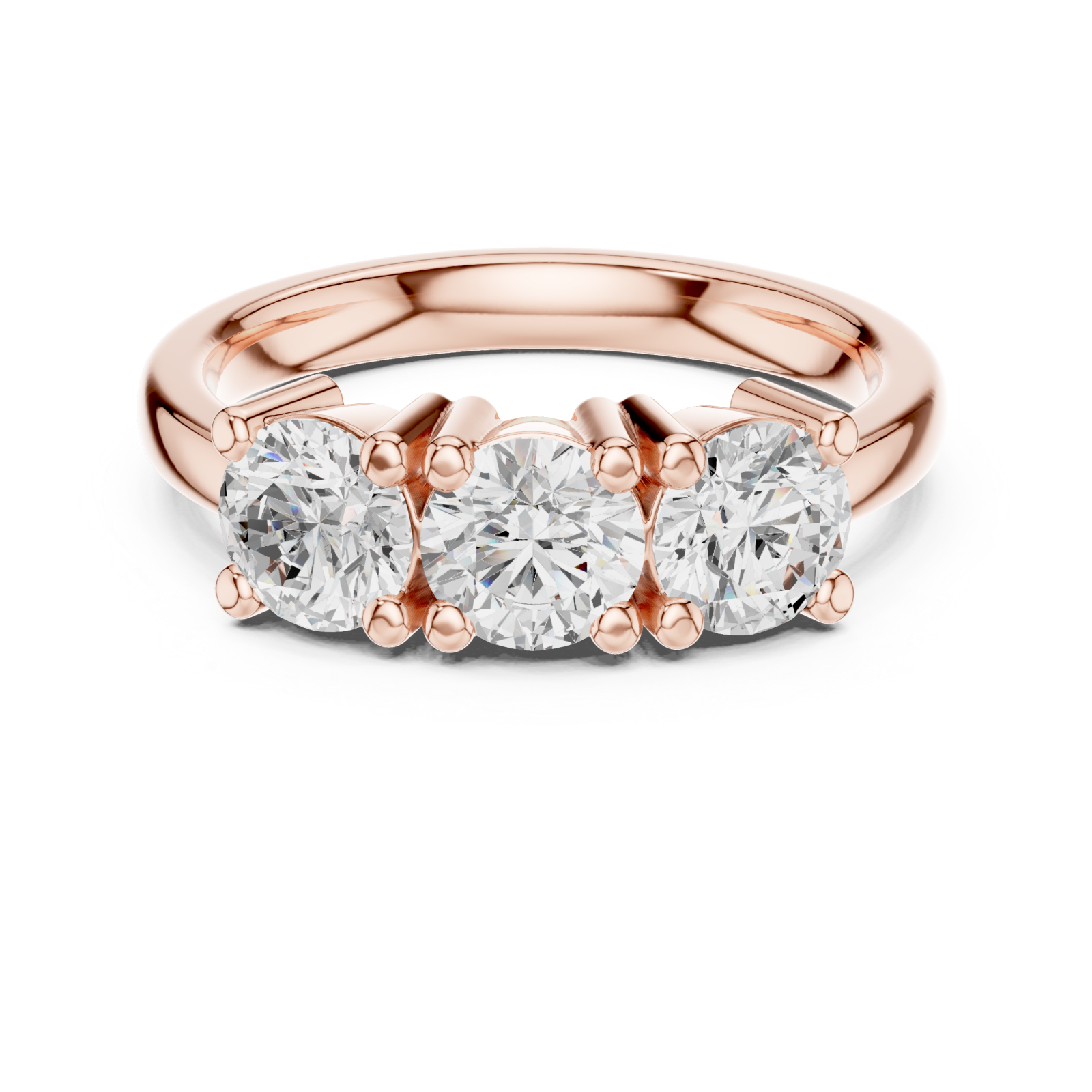  Rose Gold Celestial Luxe Statement Ring Front View