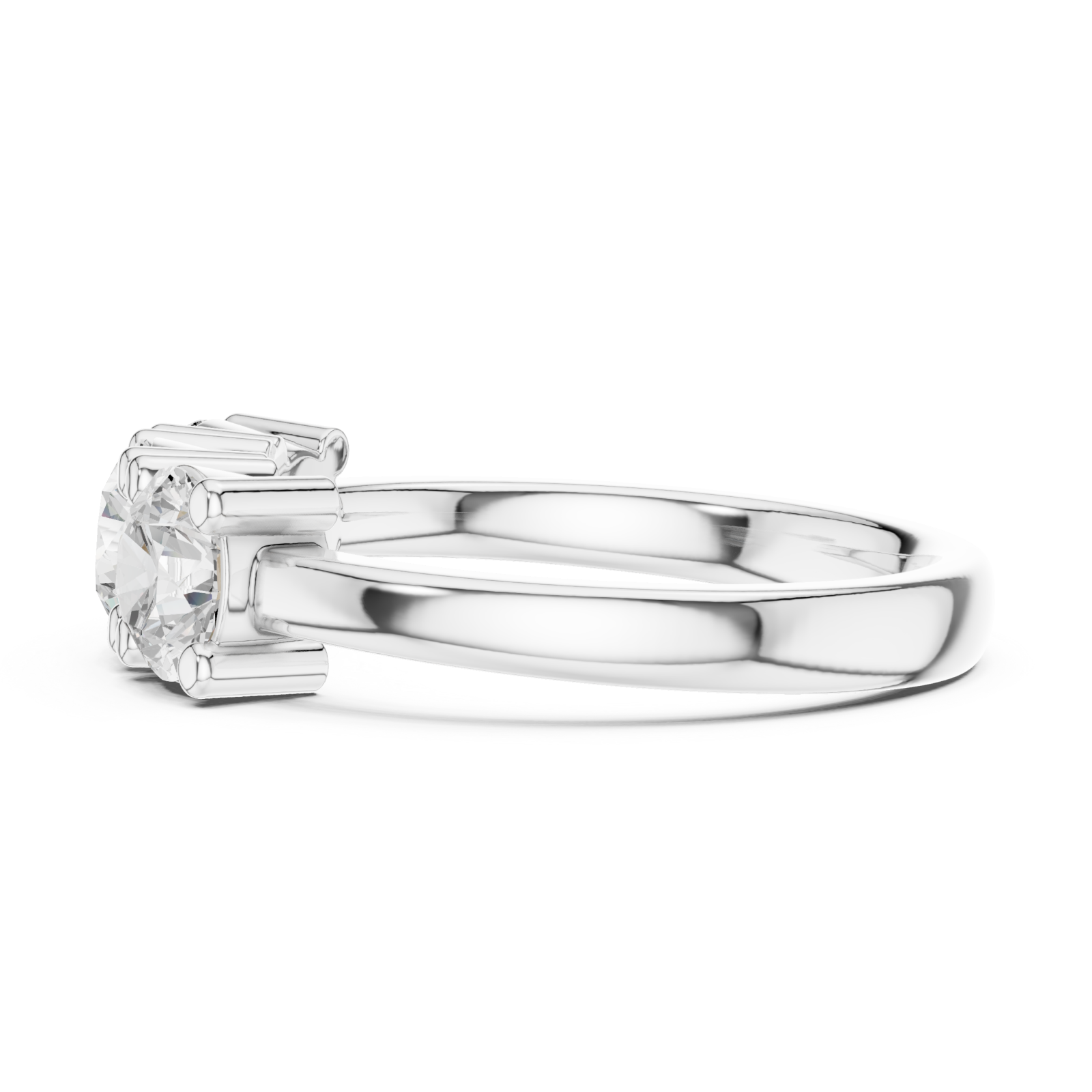  White Gold Celestial Luxe Statement Ring Side View