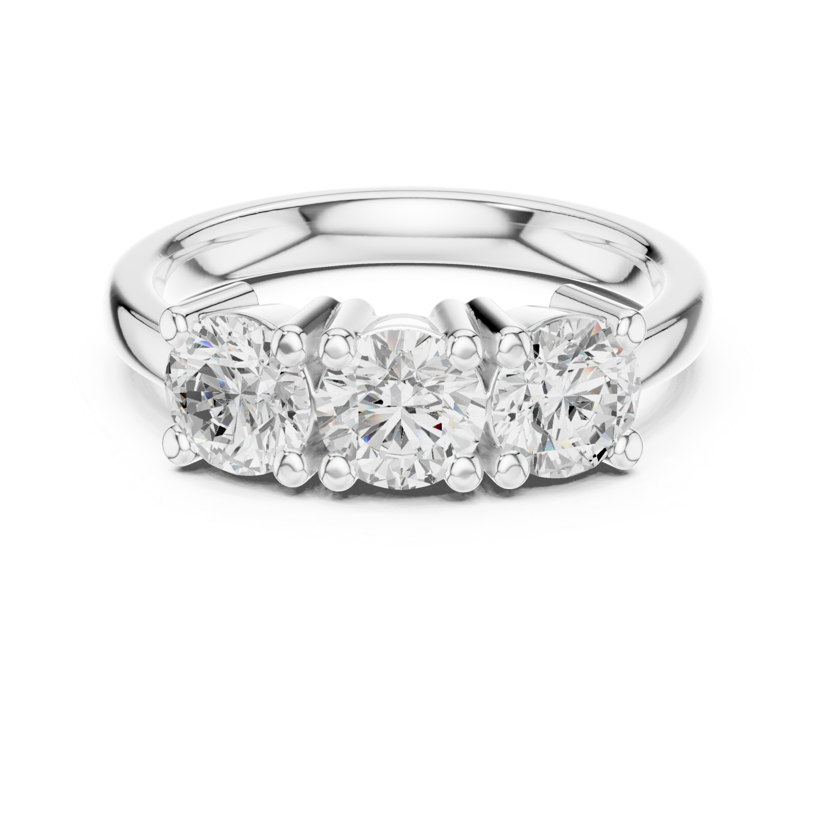  White Gold Celestial Luxe Statement Ring Front View