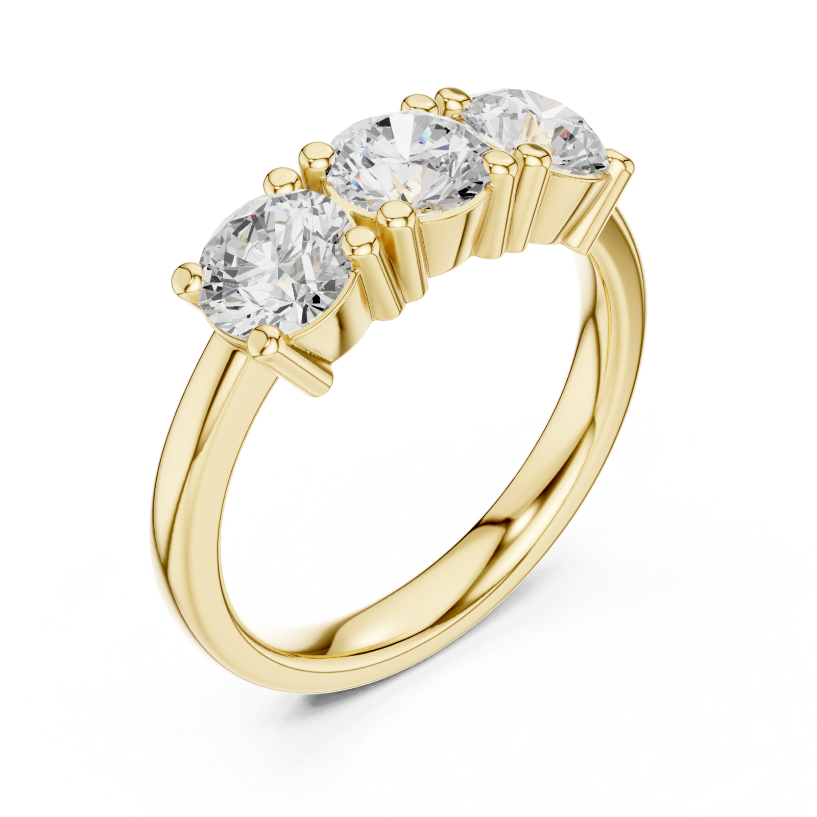 Gold Infinity Light Trifold Elegance Eternity Ring Right View