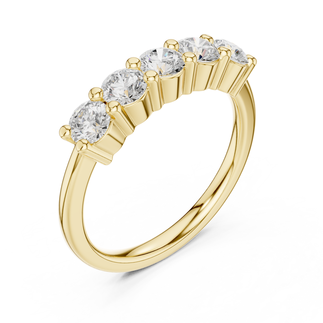 Gold Lustrous Unity Symphony Eternity Band Right View