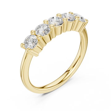 Gold Lustrous Unity Symphony Eternity Band Right View