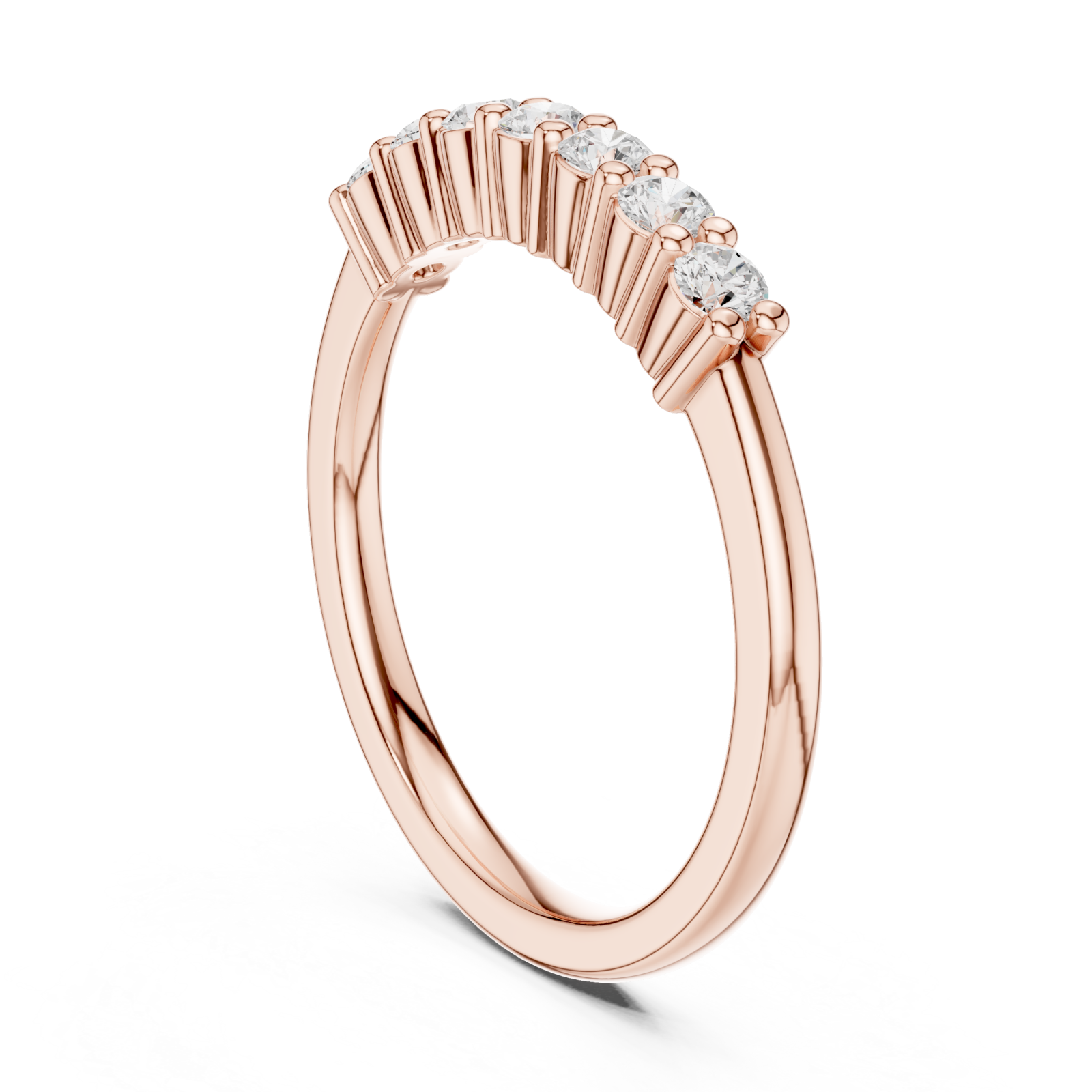  Rose Gold Twilight Cascade Elegance Ring Left View