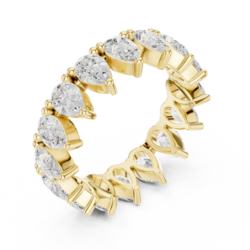 Gold Lustrous Teardrop Embrace Right View
