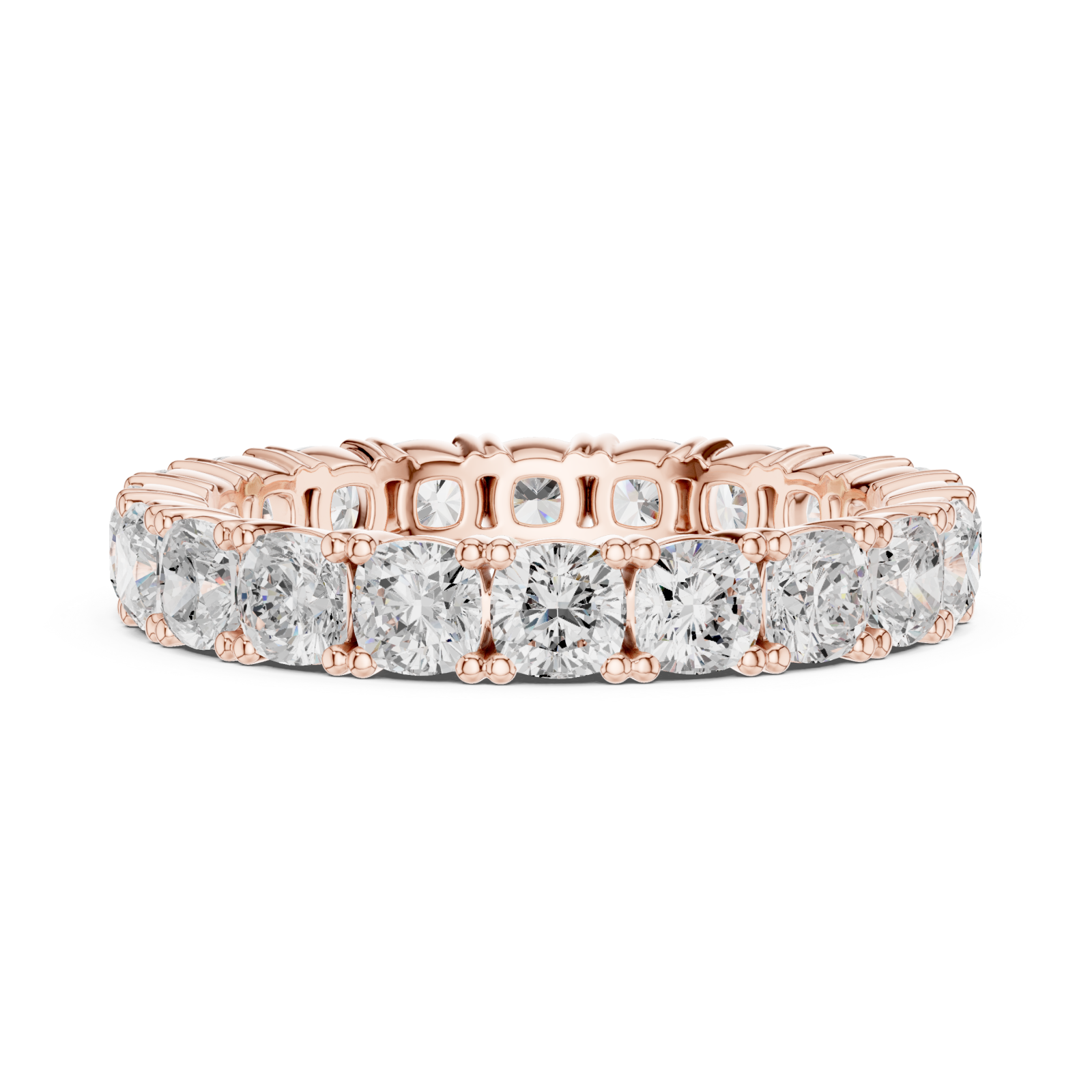  Rose Gold Celestial Embrace Eternity Ring Side View