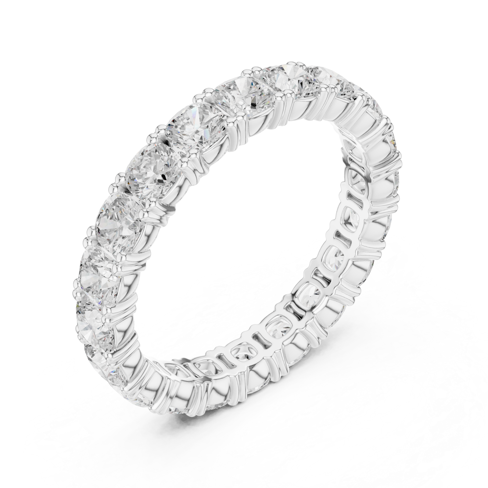  White Gold Celestial Embrace Eternity Ring Right View