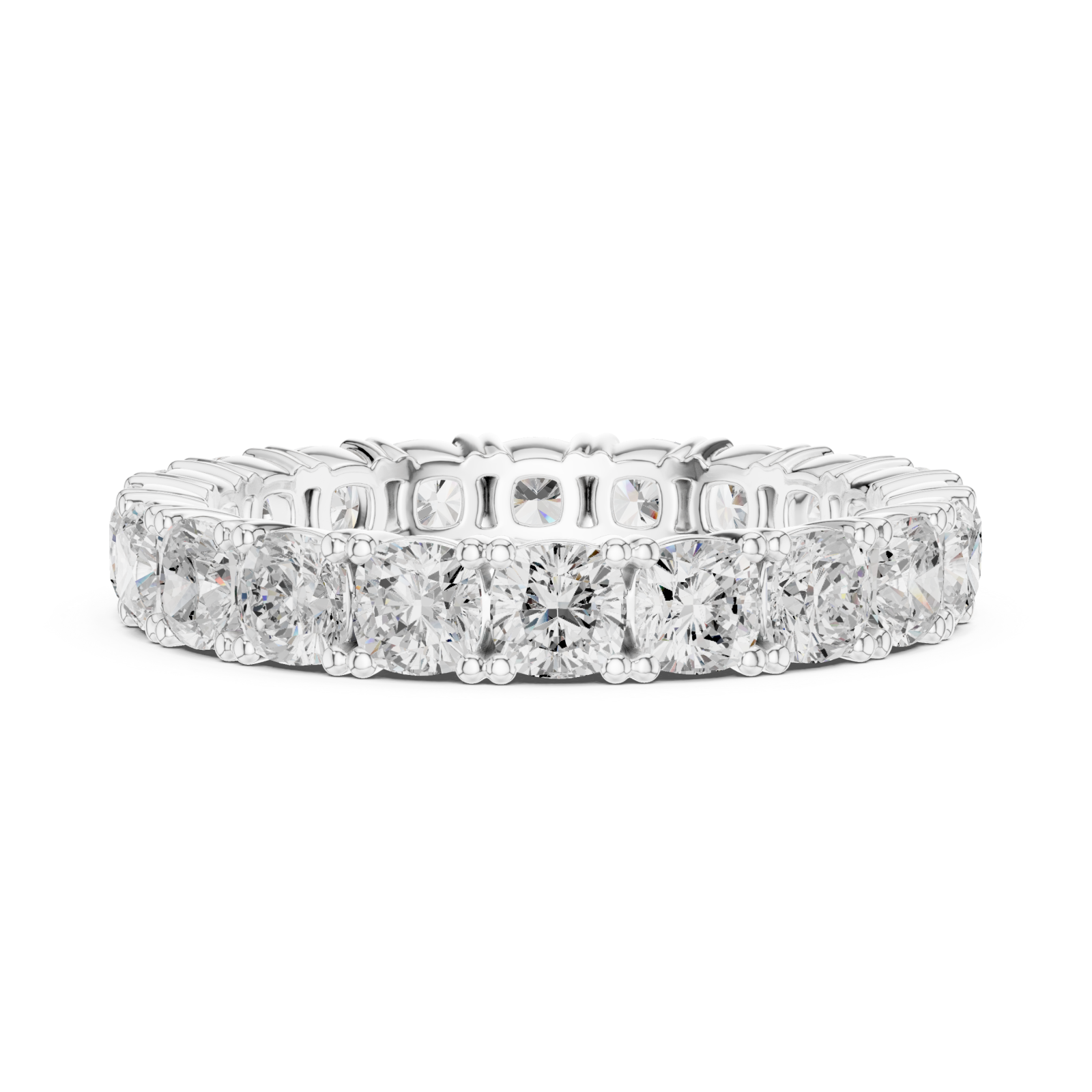  White Gold Celestial Embrace Eternity Ring Side View