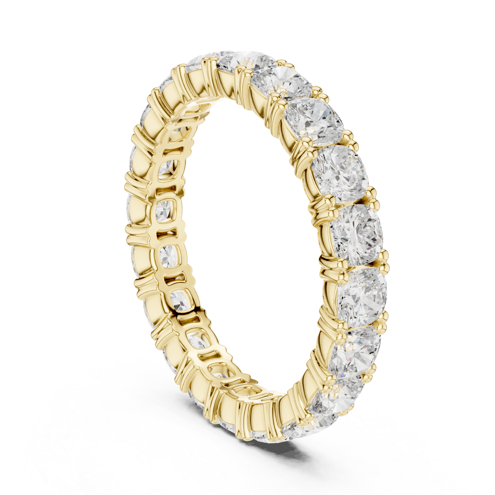  Gold Celestial Embrace Eternity Ring Left View