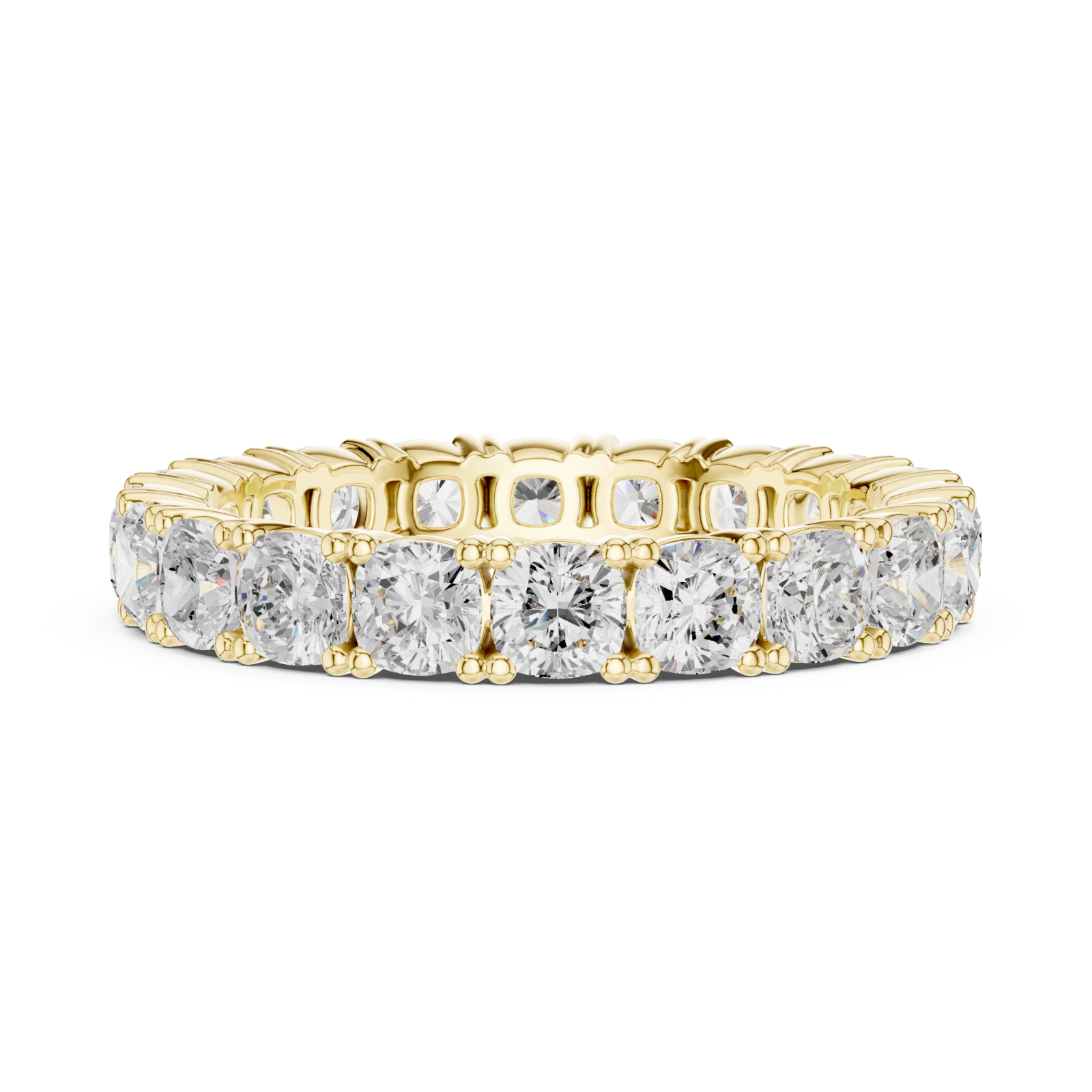  Gold Celestial Embrace Eternity Ring Side View
