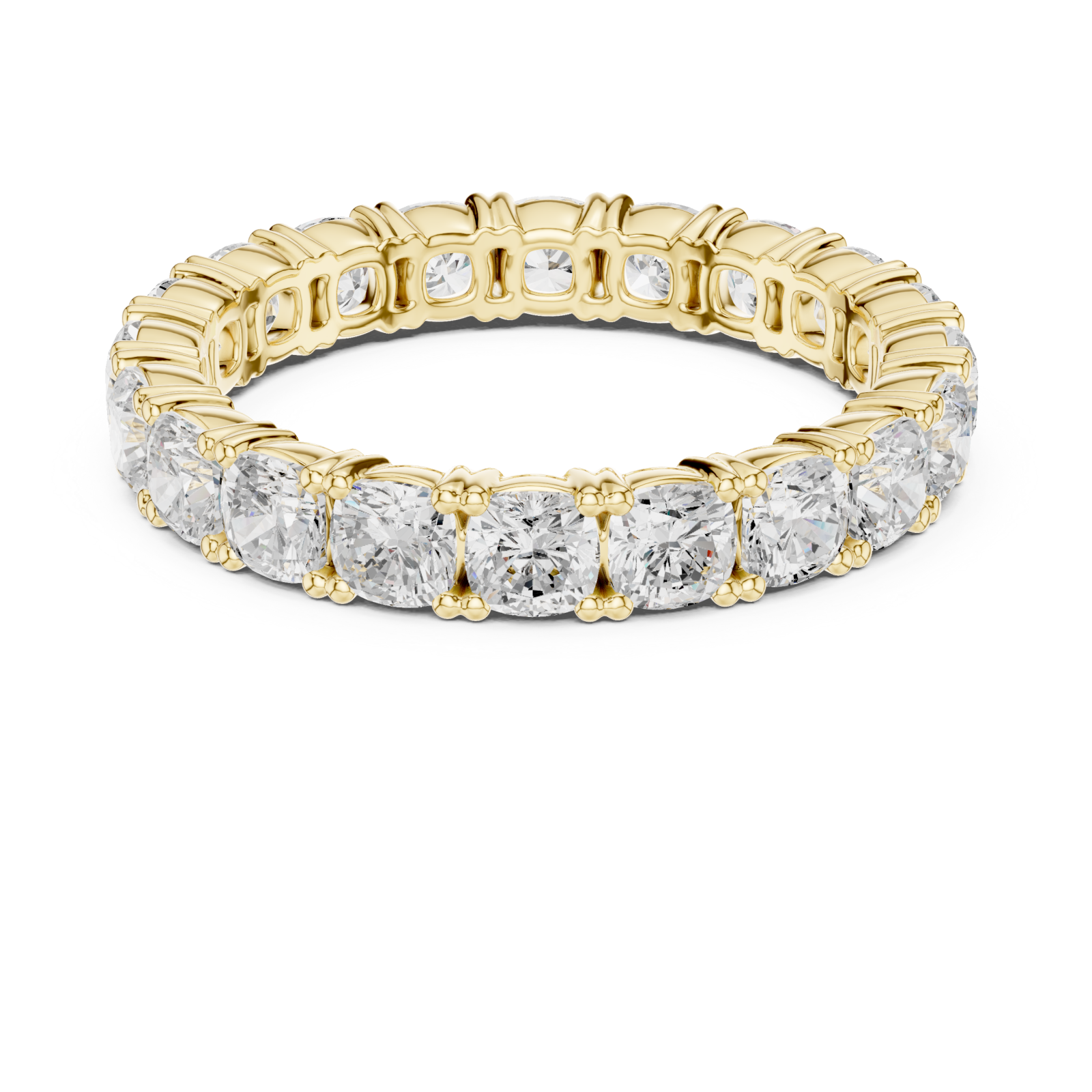 Gold Celestial Embrace Eternity Ring Front View