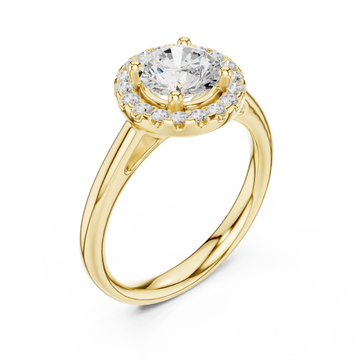 Gold Luminous Gala Pavé Sphere Statement Ring Right View