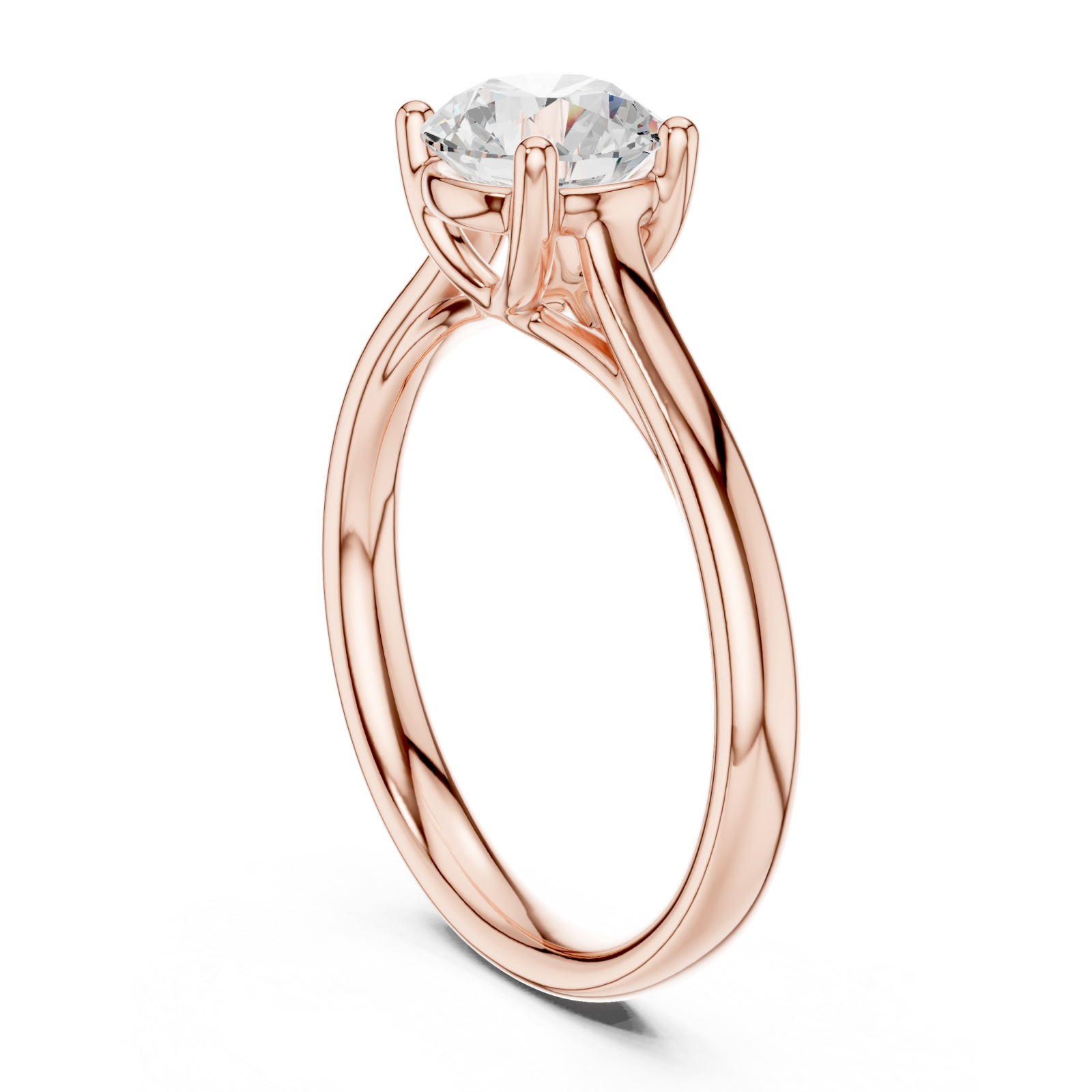  Rose Gold Eternal Promise Solitaire Left View