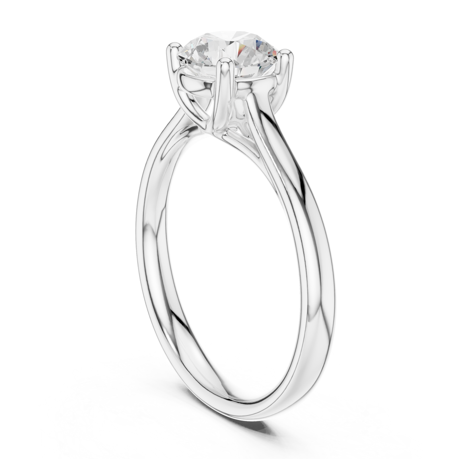  White Gold Eternal Promise Solitaire Left View