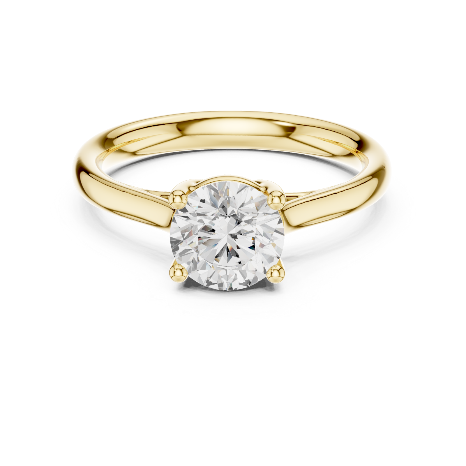  Gold Eternal Promise Solitaire Front View