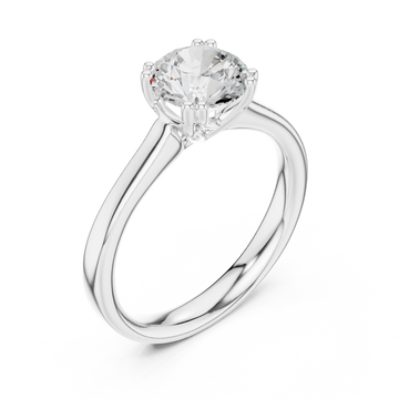  White Gold Enchanted Light Gleam Promise Ring Right View