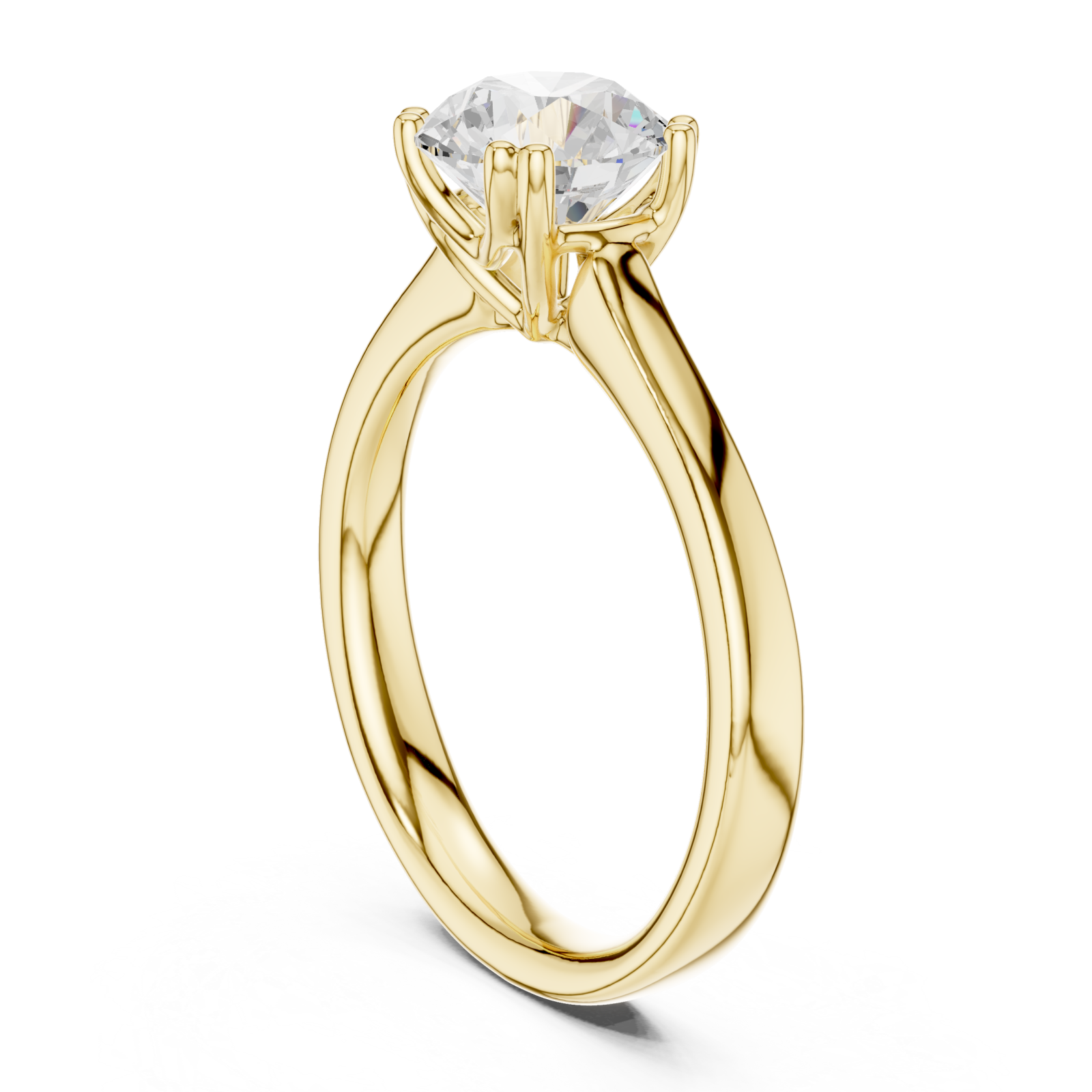  Gold Enchanted Light Gleam Promise Ring Left View