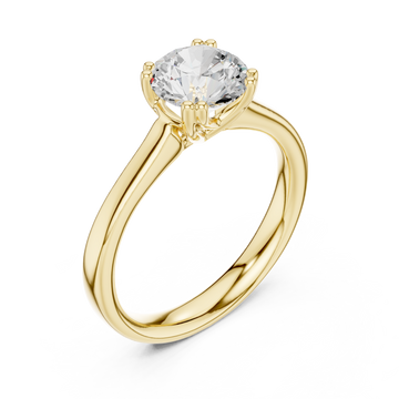 Gold Enchanted Light Gleam Promise Ring Right View