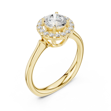Gold Twilight Garden Radiance Band Ring Right View