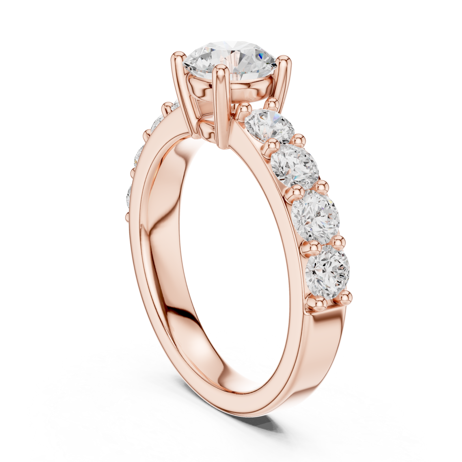  Rose Gold Luminous Promise Eternity Ring Left View