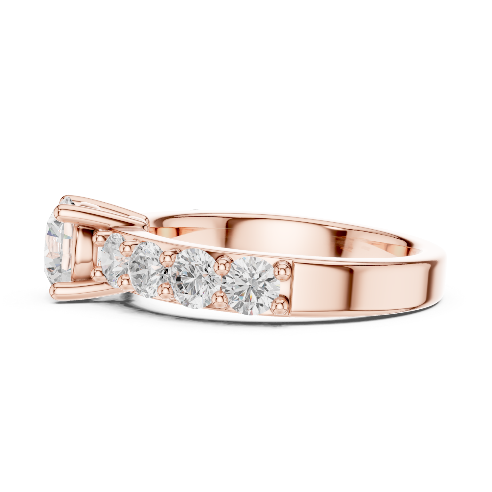  Rose Gold Luminous Promise Eternity Ring Side View