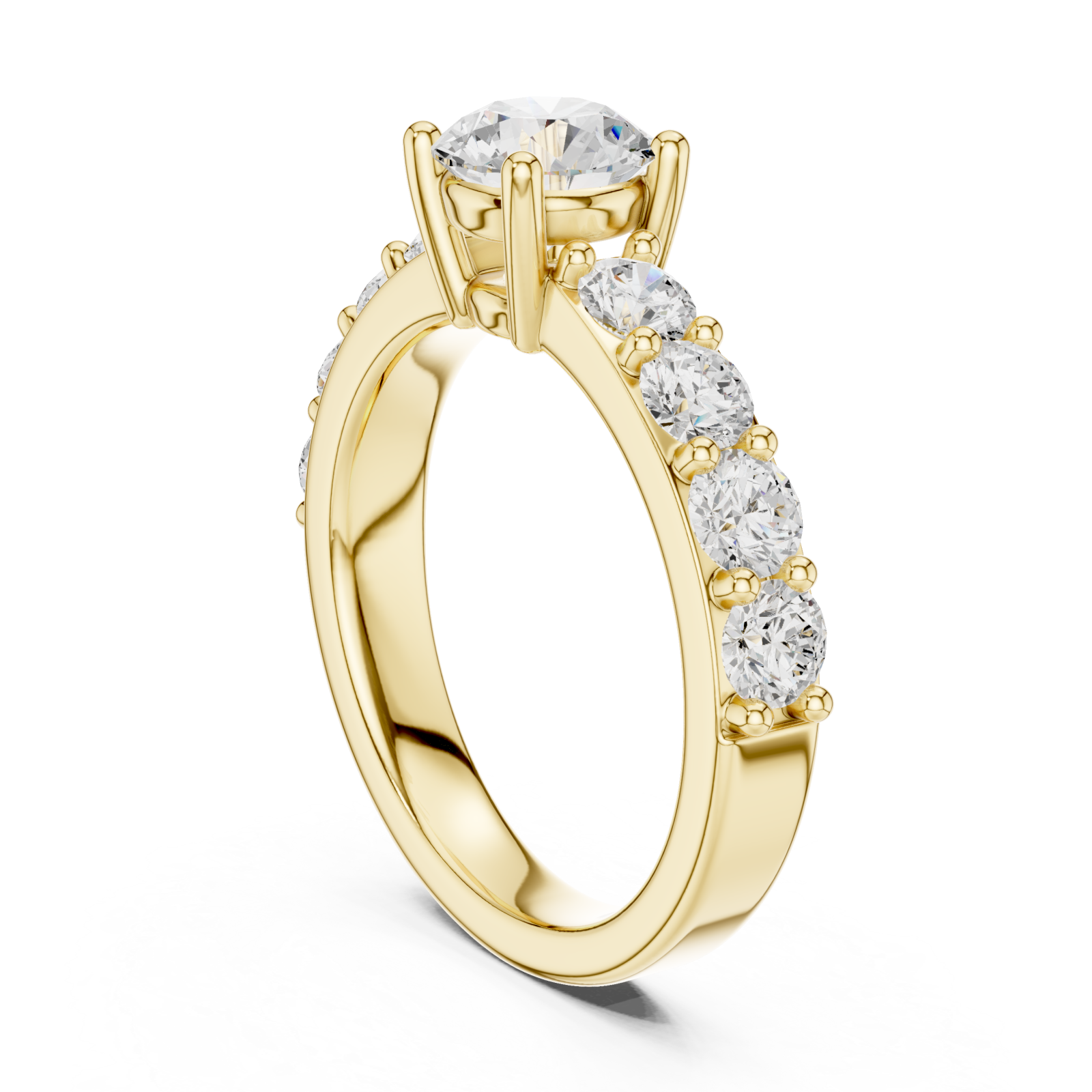  Gold Luminous Promise Eternity Ring Left View
