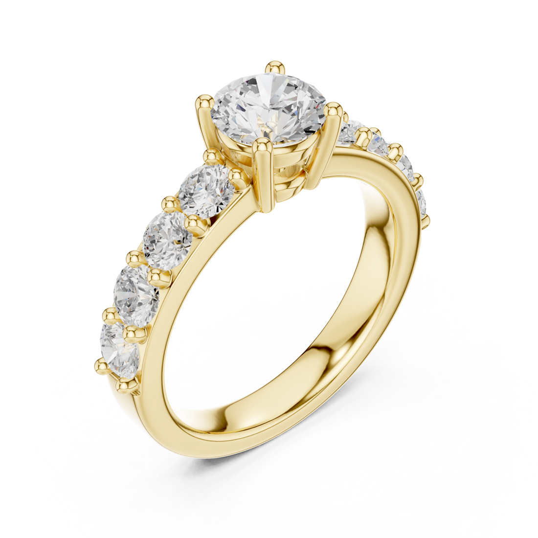 Gold Luminous Promise Eternity Ring Right View