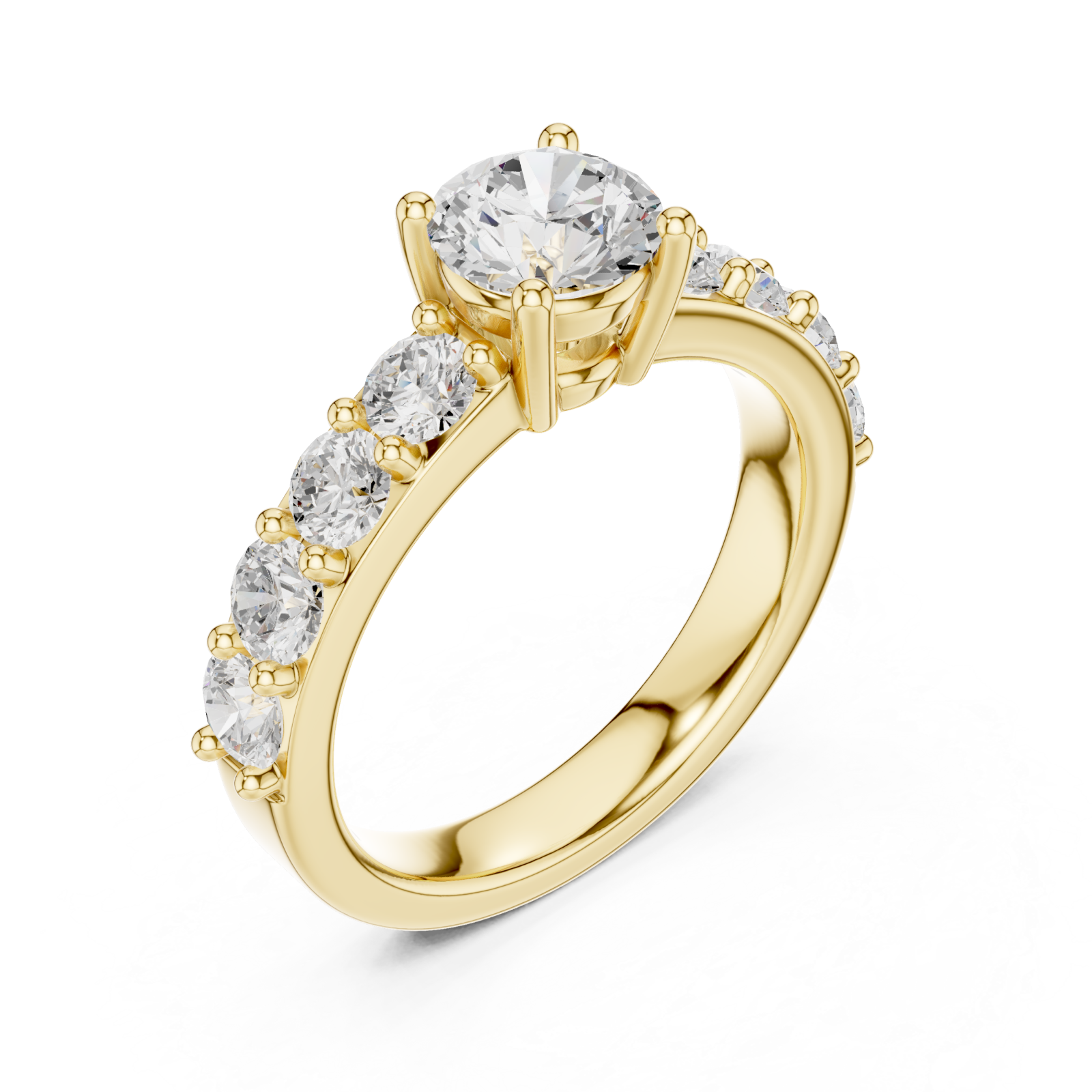 Gold Luminous Promise Eternity Ring Right View