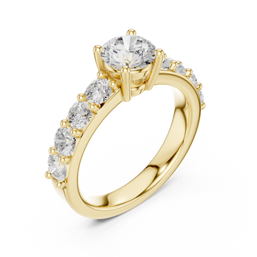 Gold Luminous Promise Eternity Ring Right View