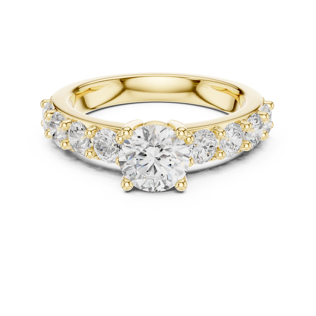 Gold Luminous Promise Eternity Ring Right View