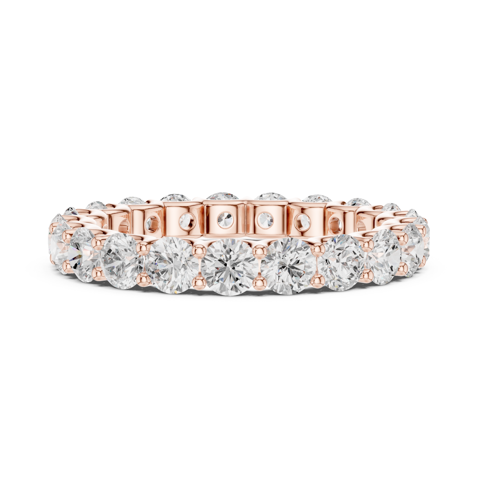 Rose Gold Twilight Embrace Eternity Band Side View