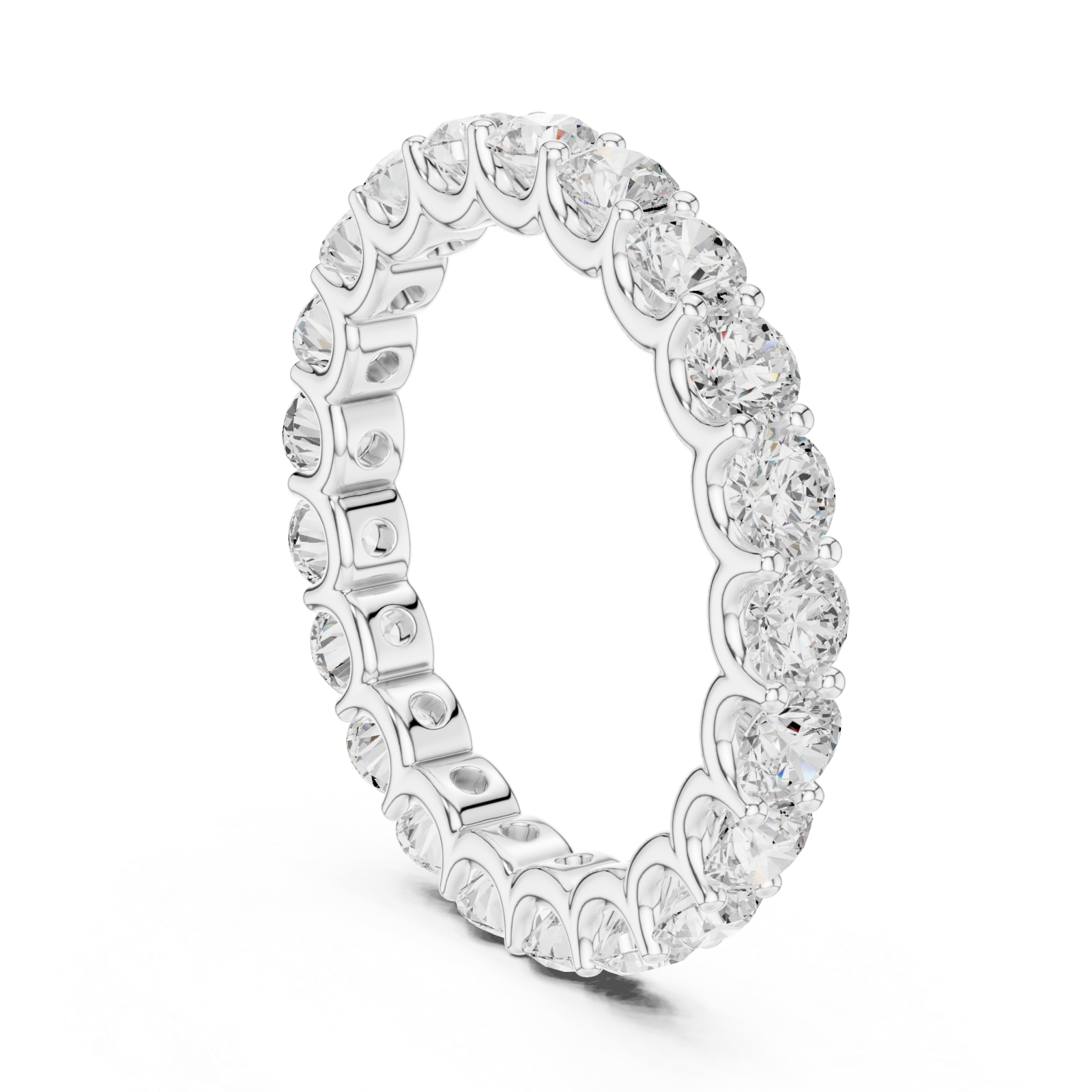 White Gold Twilight Embrace Eternity Band Left View