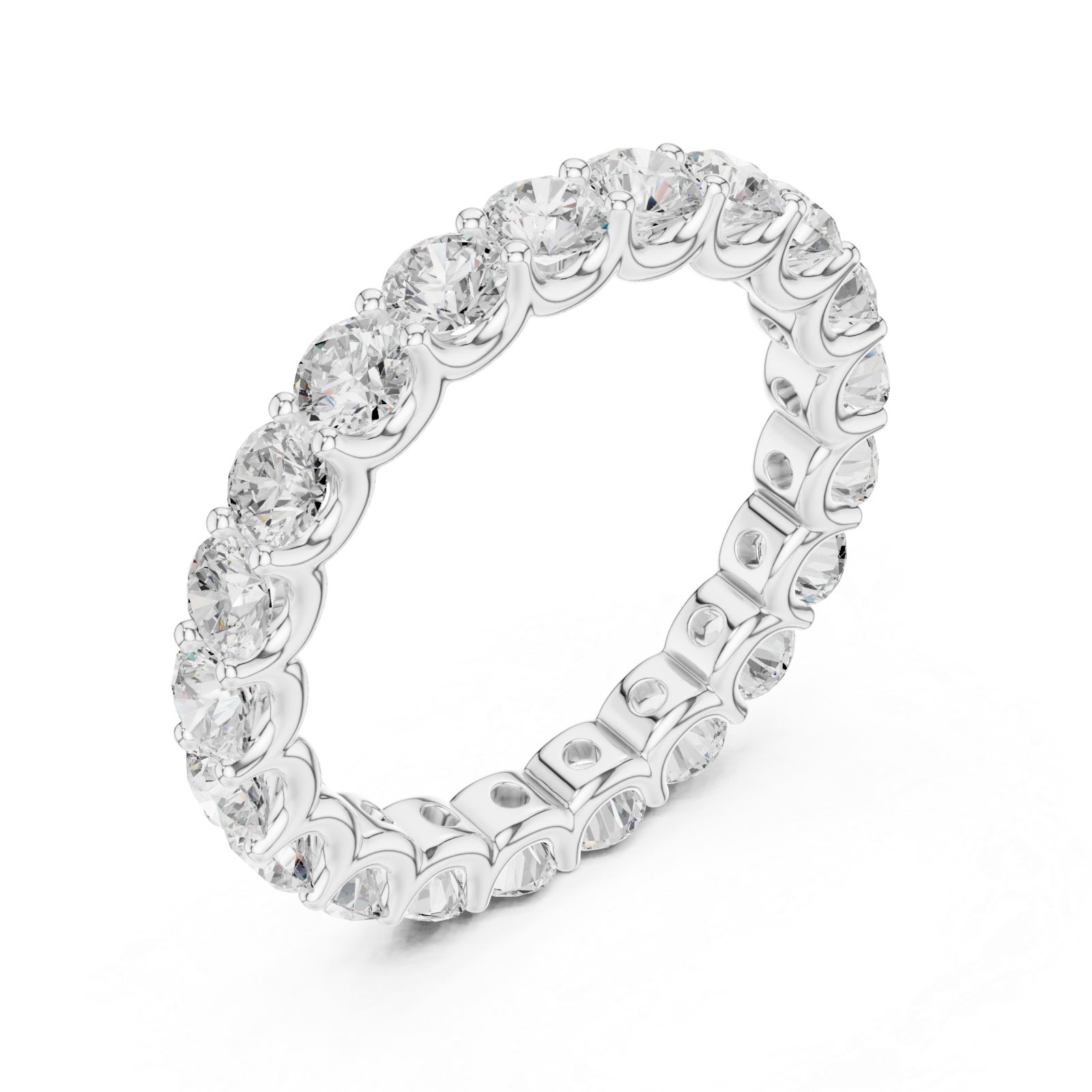  White Gold Twilight Embrace Eternity Band Right View