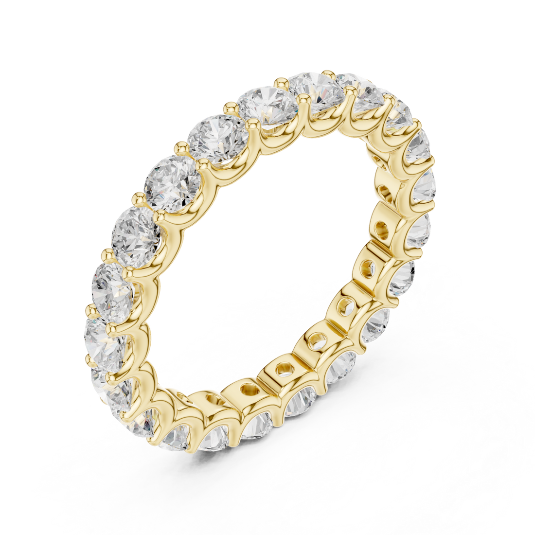 Gold Twilight Embrace Eternity Band Right View