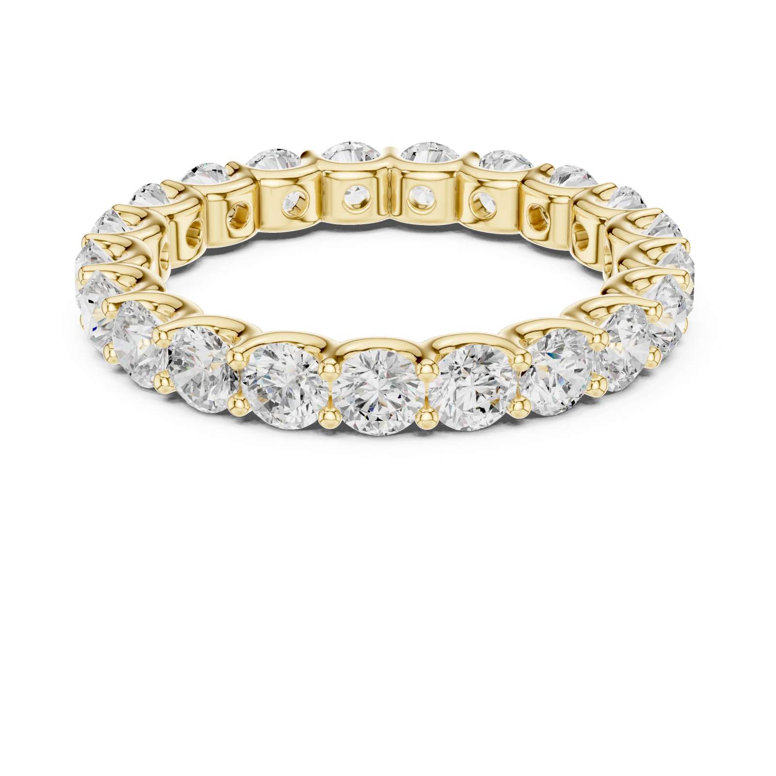  Gold Twilight Embrace Eternity Band Front View